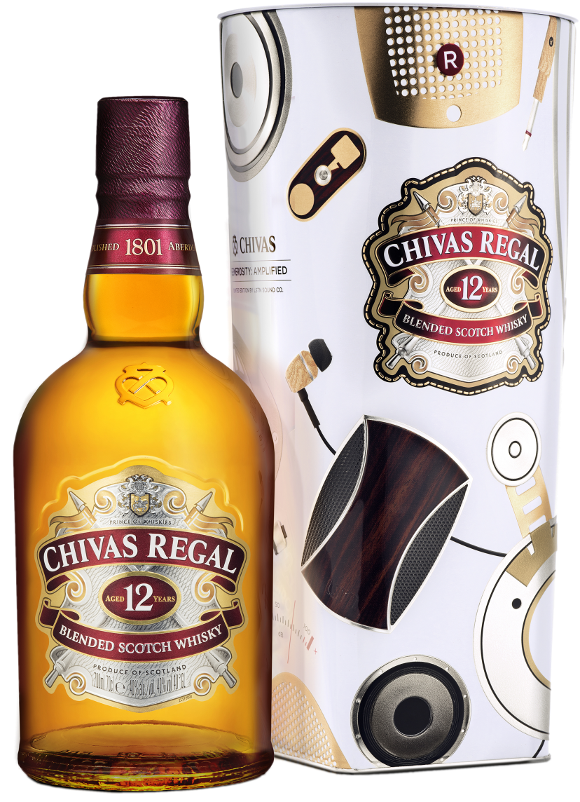 Chivas Regal 12yo 0,7l Plech - Chivas Regal (960x1181), Png Download