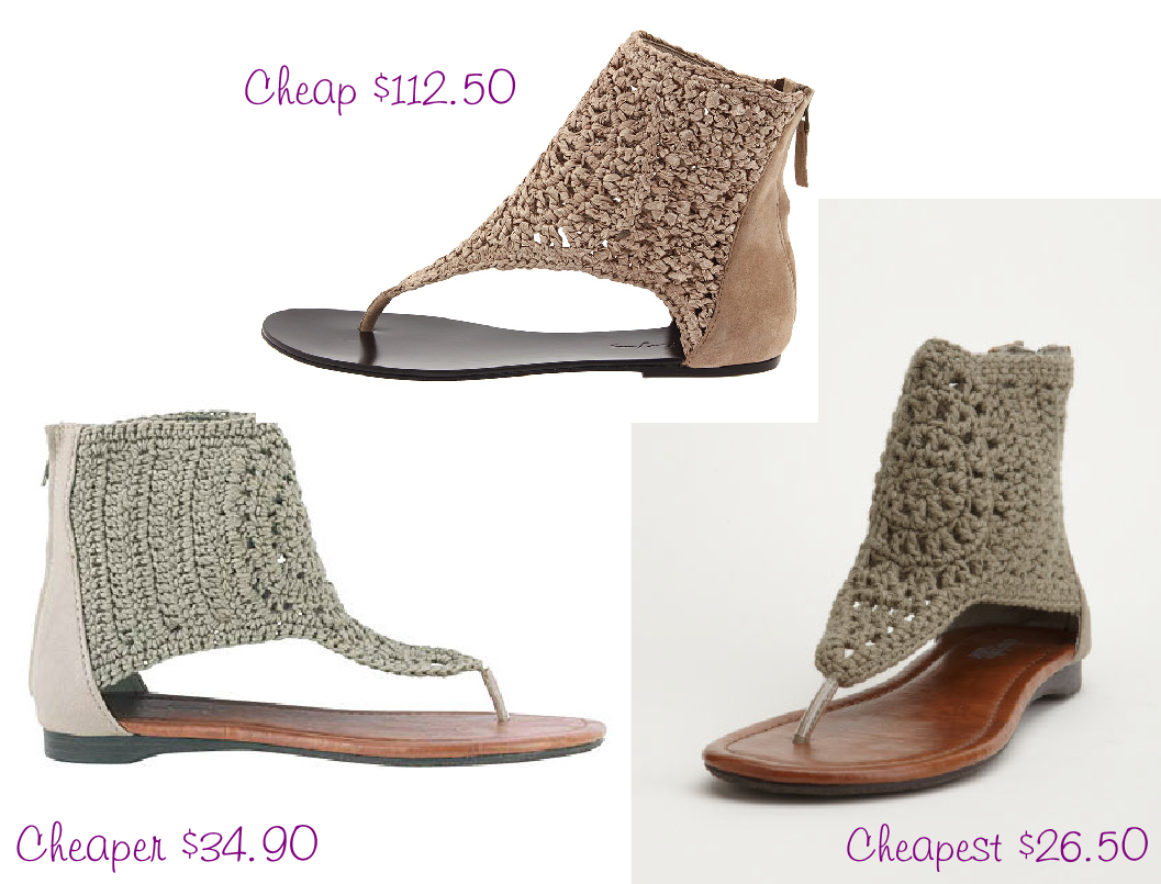 Crochet Gladiator Sandals (1056x816), Png Download