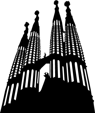 Download - Sagrada Familia Logo Png (374x443), Png Download