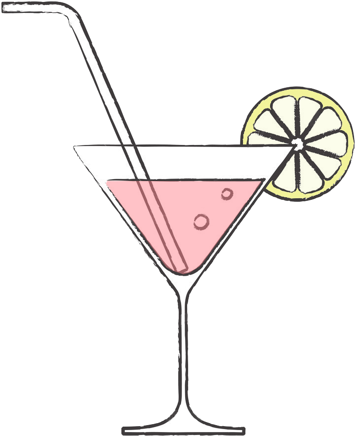 175k Vodka 29 Jan 2015 - Cocktail Glass Vector Vintage (726x889), Png Download