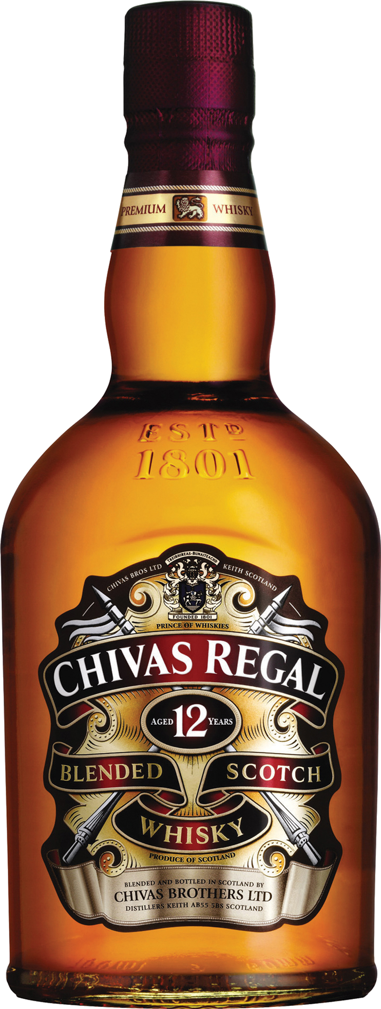 Chivas Regal 12 Year - Chivas Regal Logotipo (742x1962), Png Download