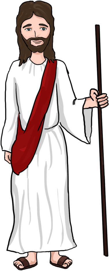 Jesus Clipart Clipartion - Cartoon Jesus Transparent Background (768x1024), Png Download