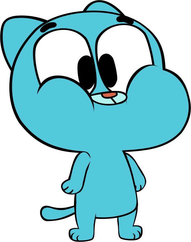 Baby Gumball In His Birthday Suit By Megarainbowdash - Amazing World Of Gumball Xp (612x772), Png Download