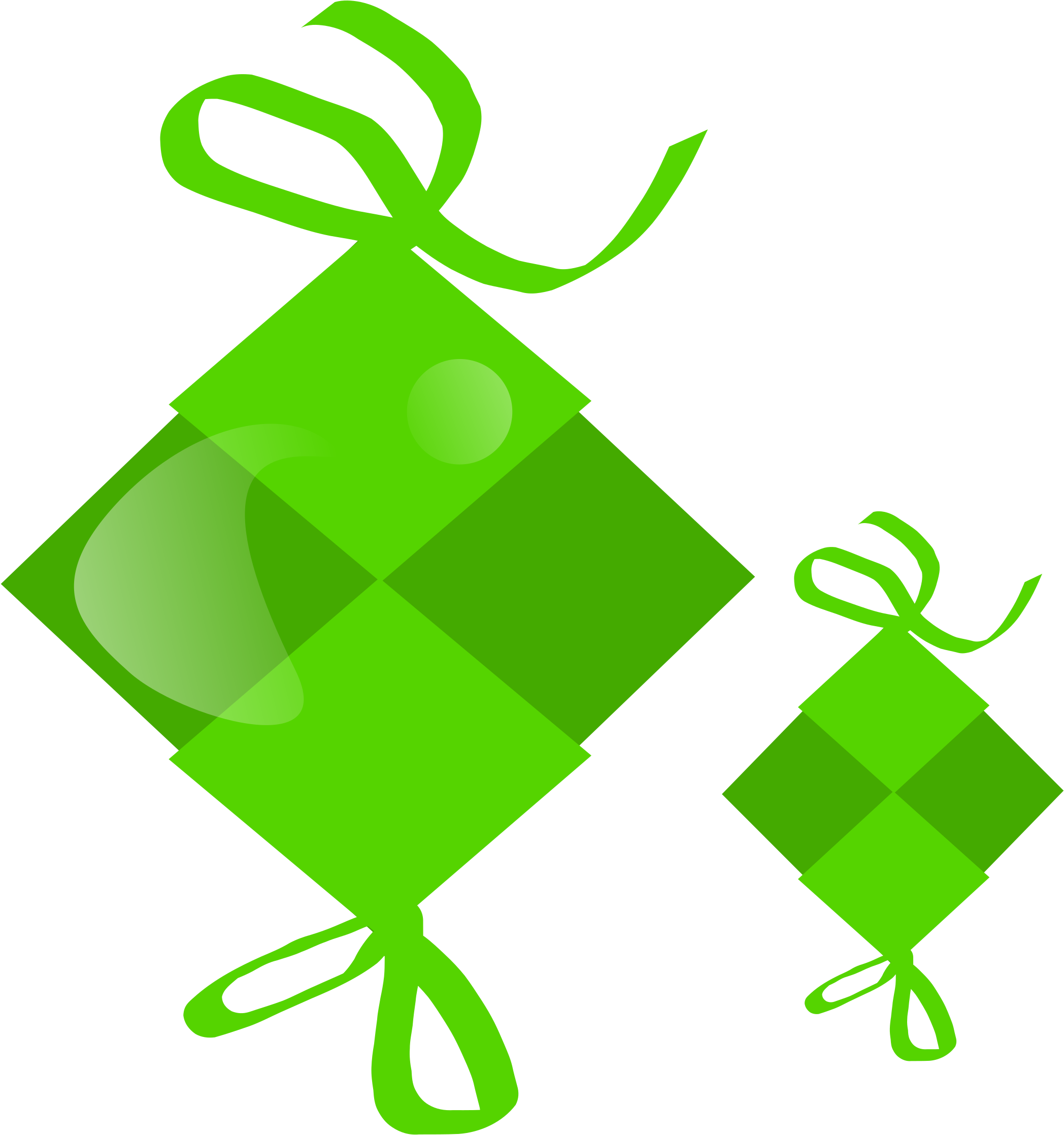 Ketupat Png (2400x2400), Png Download