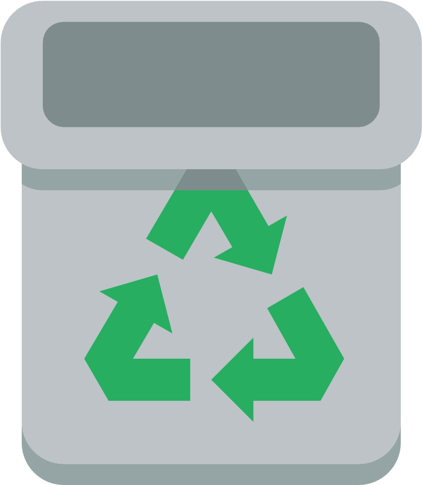 Download Svg Download Png - Icon Trash Can Flat (1024x1024), Png Download