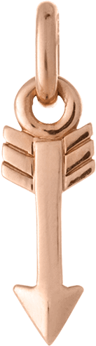 Arrow Charm 18k Rose Gold Vermeil - Kirstin Ash Arrow Charm Sterling-silver (1100x1200), Png Download