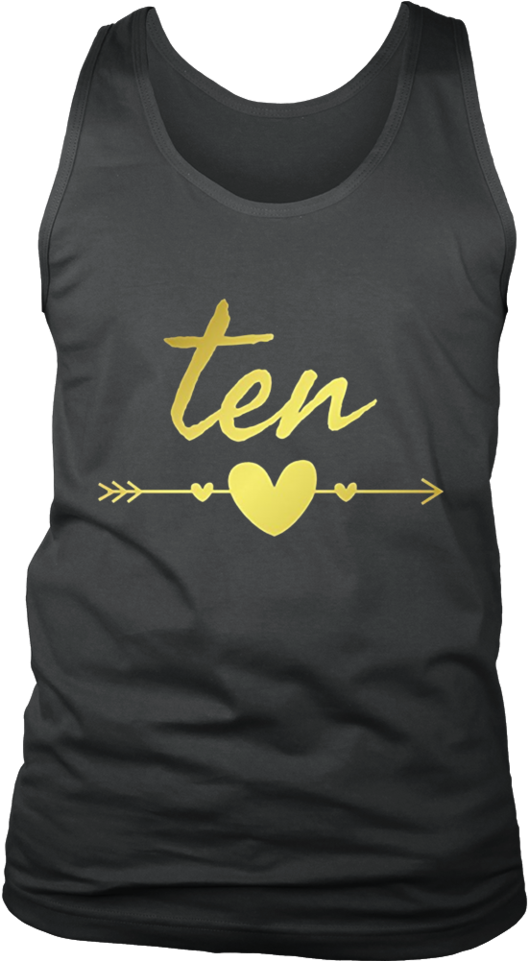 Girls 10th Birthday Shirt, Gold Arrow Design - Love Science T Shirt (960x960), Png Download
