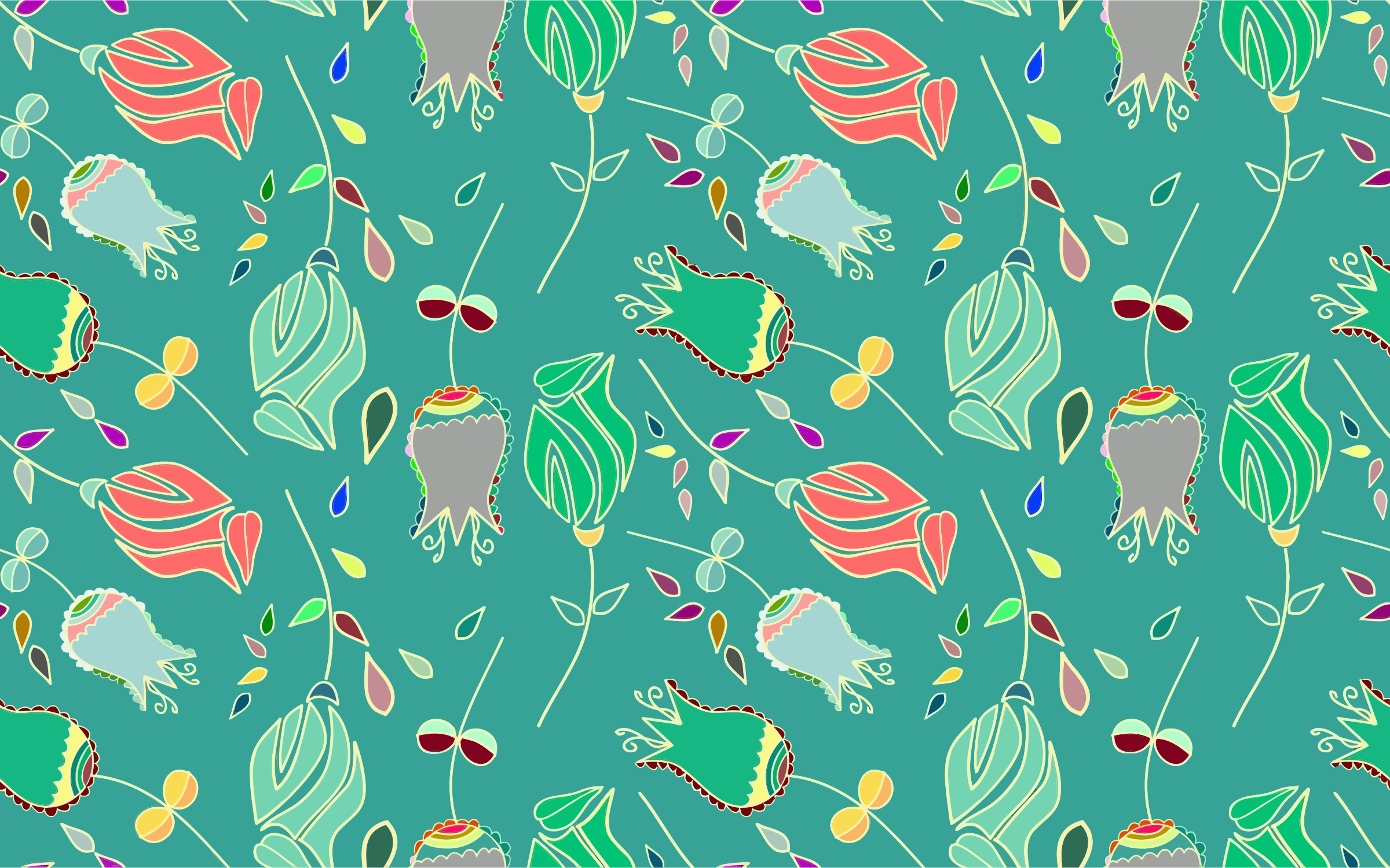 Vintage Elegant Floral Background - Background Elegant Hd Png (2400x1500), Png Download