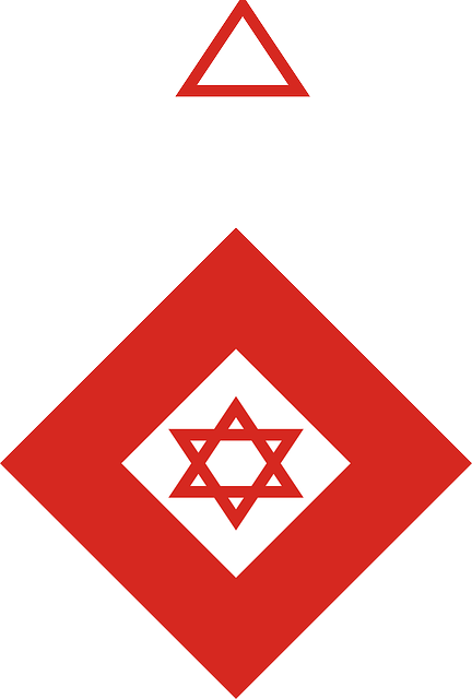 Red, David, Star, Crystal, Rhombus - Memorial Cemetery (432x640), Png Download