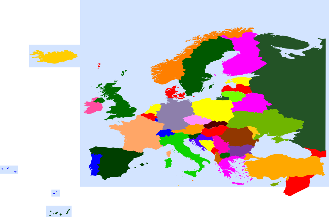 Europe World Map Blank Map Historical Maps - Tunisia Italy Map (1135x750), Png Download