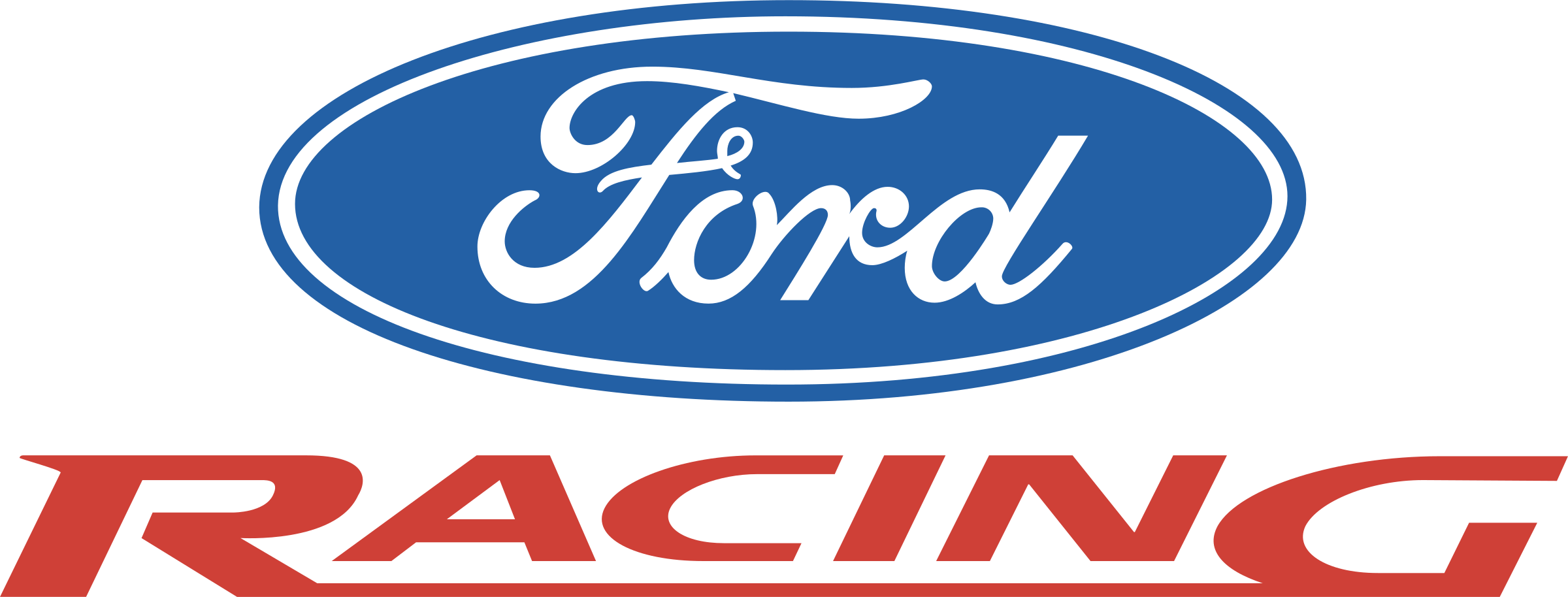 Ford Racing Logo Png (2400x914), Png Download