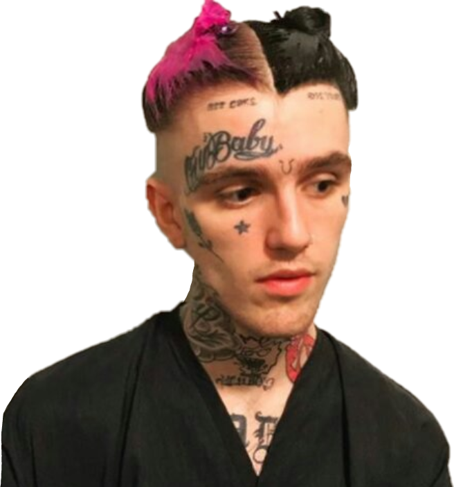 Peep Lilpeep Lil Peep Soundclound Gbc Gothboiclique - Lil Tracy Face Tats (656x703), Png Download