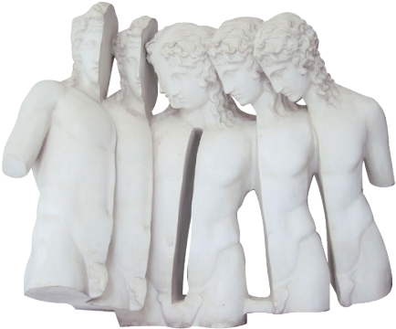 Sculpture Png Transparent Greek Neoclassical - Art (500x417), Png Download