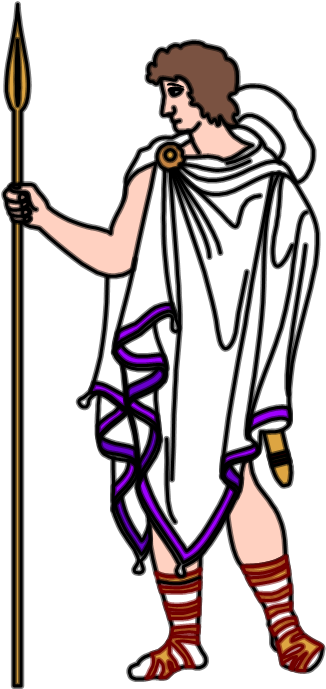 Man - Ancient Greece - Ancient Greek Person Png (405x768), Png Download
