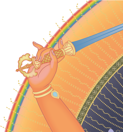 Manjushri 2 Transparent Clip - Buddhism (523x527), Png Download