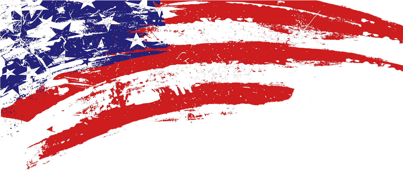 Estados Unidos Estadosunidos Unitedstates Statesestados - Stars And Stripes Clip Art (1600x715), Png Download