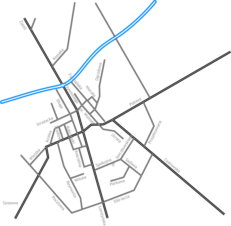 Vector Map Geographic Information System Road Map - Road Map Vector Png (768x750), Png Download