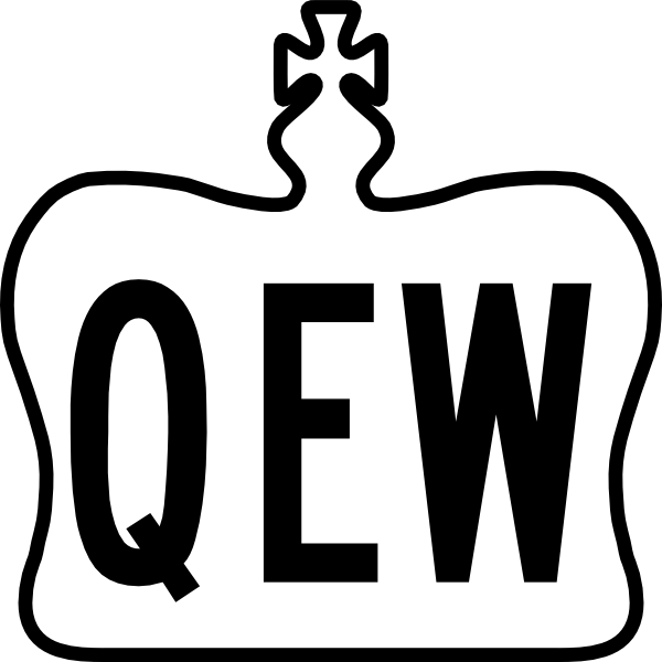 Clipart Road Vector - Qew Sign (600x600), Png Download
