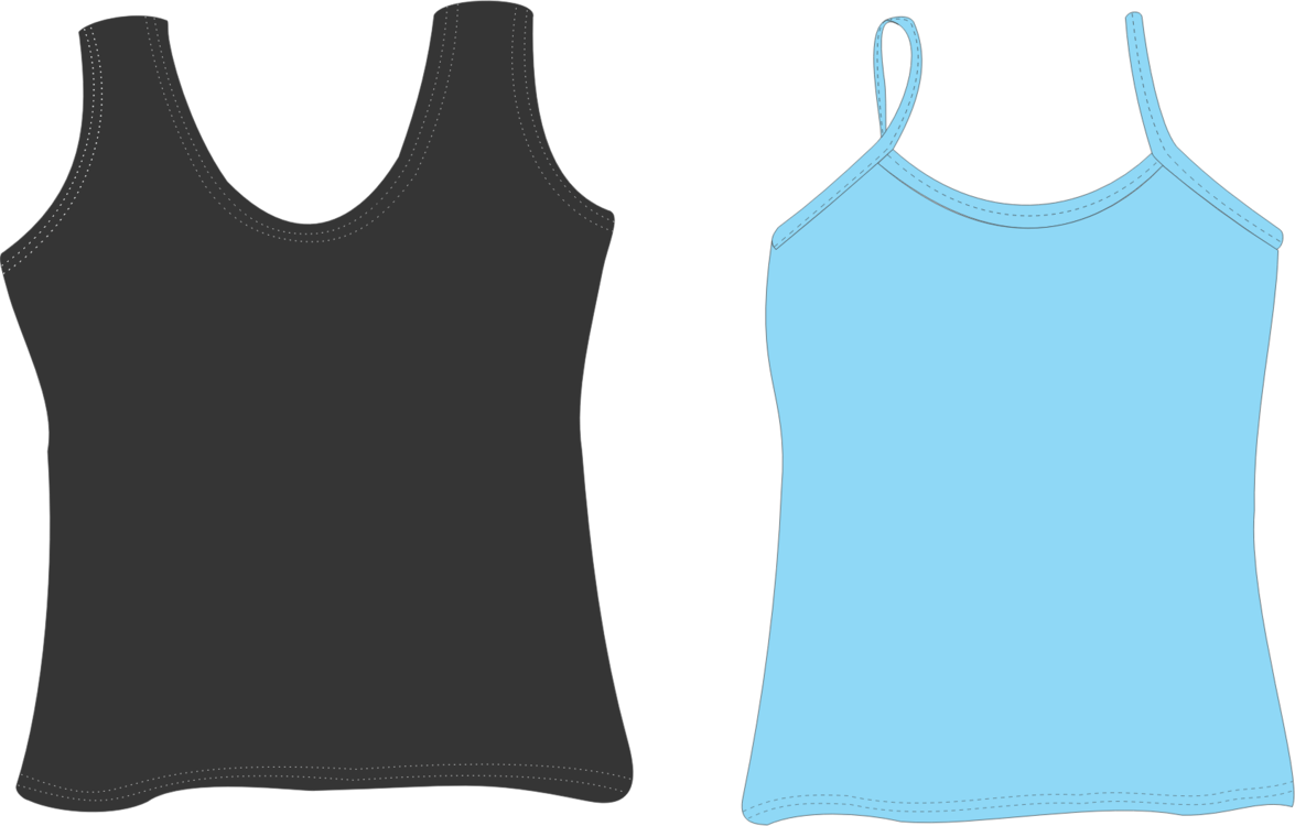 T-shirt Tanktop Computer Icons Sleeveless Shirt - Tank Top Clipart (1175x750), Png Download