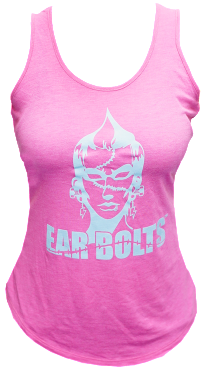 Women's Tank Top W/ Fran Ear Bolts Logo - Women's Tank Top Png (400x400), Png Download