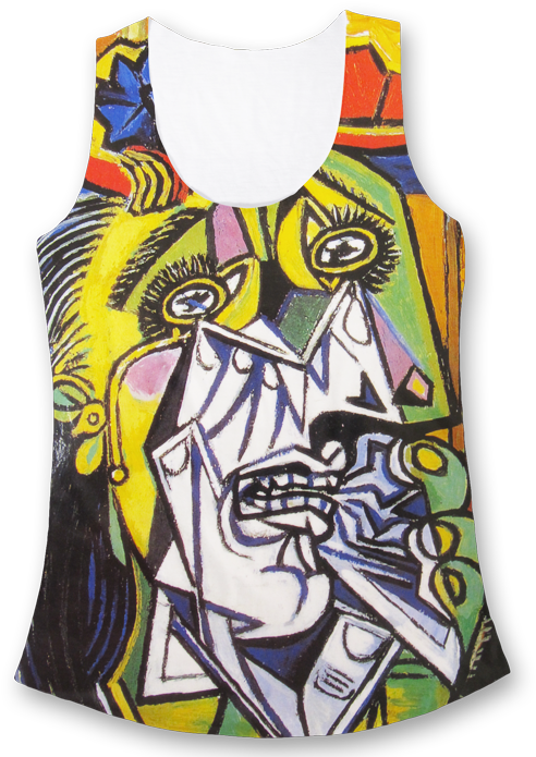 All Over Print Fashion Tank Tops - Picasso Weeping Woman 1937 (700x700), Png Download