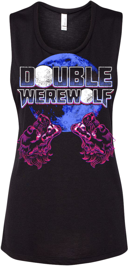Double Werewolf Tank Top - Active Tank (424x876), Png Download