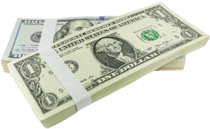 Cash Money - Dollar (589x430), Png Download