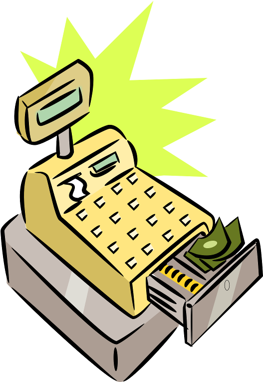Cash Cliparts - Cash Register Clipart (620x877), Png Download