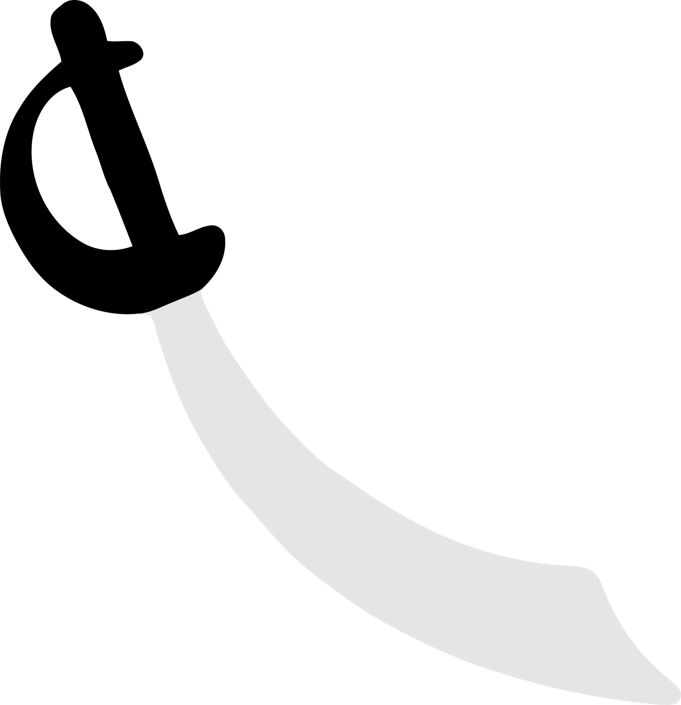 A Pirate's Cutlass Jpg Freeuse Library - Clip Art Pirate Sword (2316x2400), Png Download