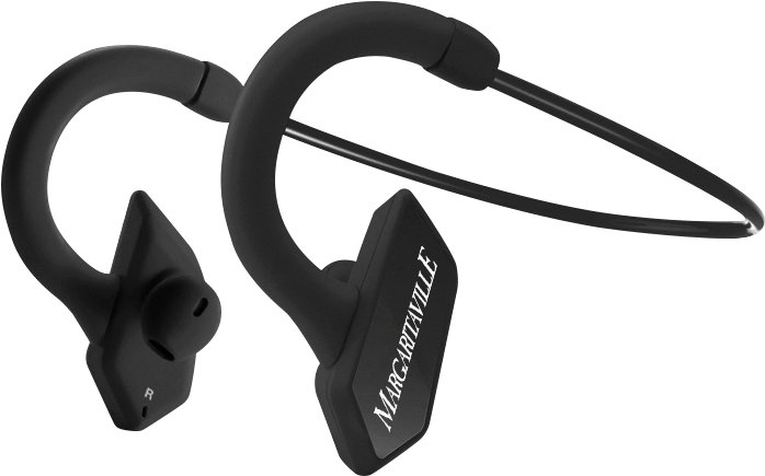 Mtx Margaritaville Audio Bluetooth Sport Buds - Margaritaville Black Mvasbbt1blk Bluetooth Sport Earbuds (790x569), Png Download
