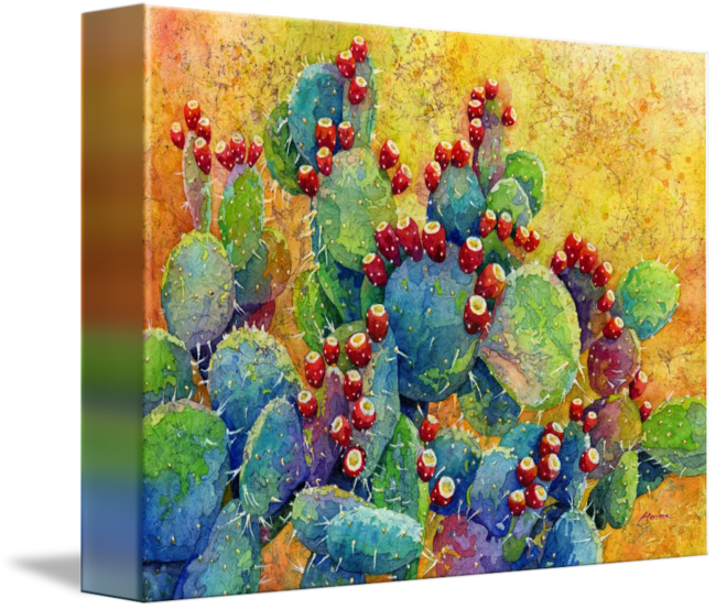 "desert Gems" By Hailey E - Gallery-wrapped Canvas Art Print 10 X 8 Entitled Desert (650x553), Png Download