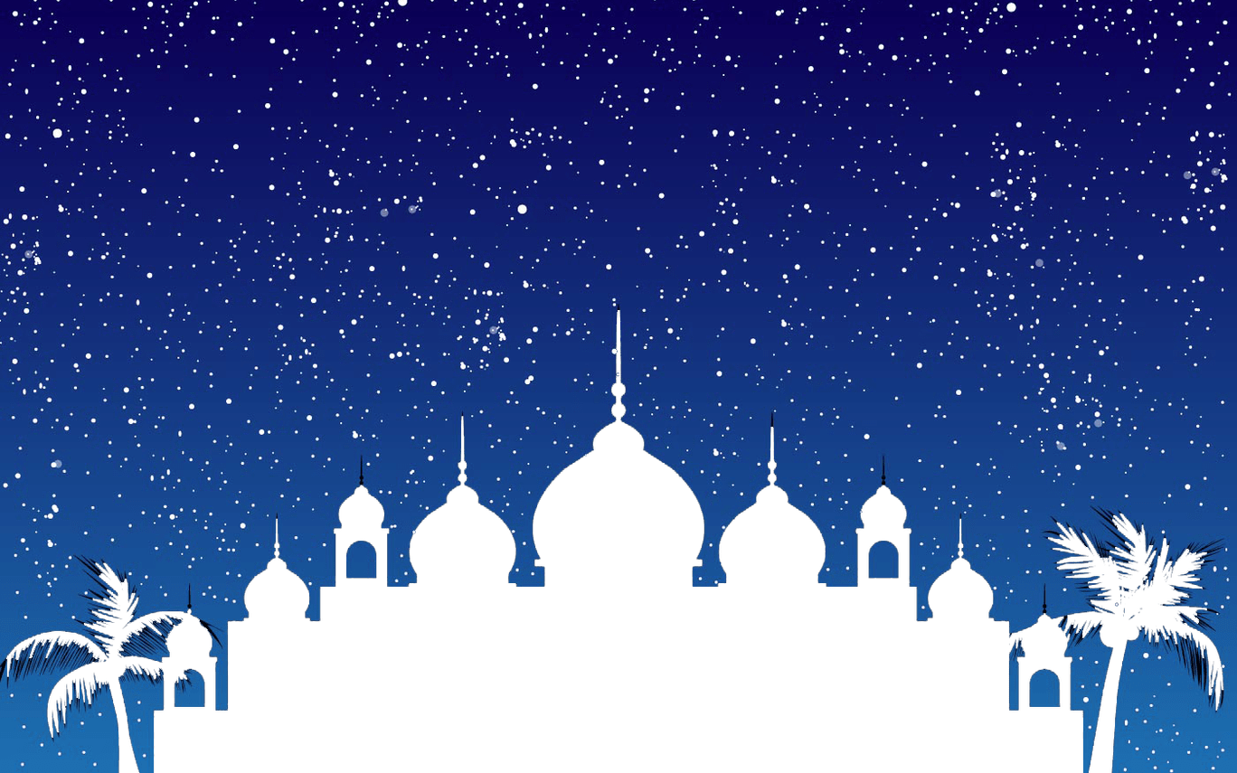 Eid Al Fitr Eid Al Adha Eid Mubarak Corban Castle - Eid Al Adha Blue (1368x855), Png Download