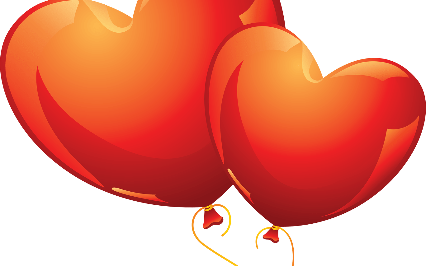 Heart Png Images Transparent Free Download Pngmart - Balloon Png (1368x855), Png Download