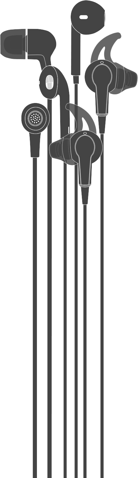 Image Of Earbuds And In-ear Monitors - Asius Technologies, Llc (445x1536), Png Download