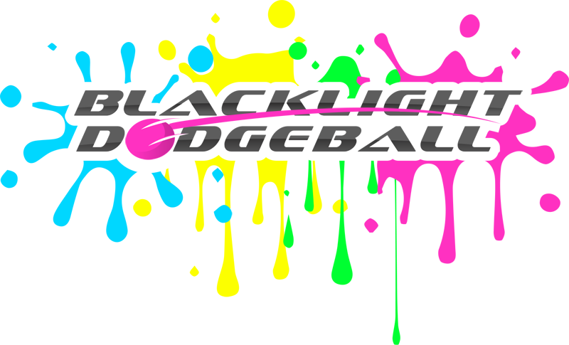 Blacklight Dodgeball - Blacklight Dodgeball Logo (800x485), Png Download