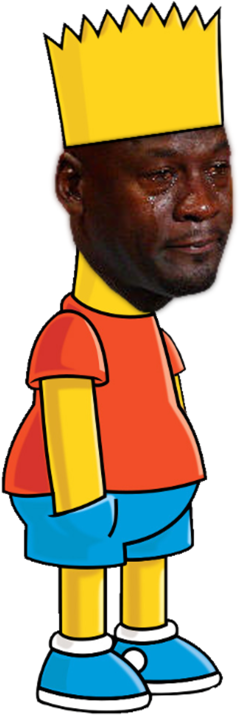 Michael Jordan Clipart Transparent - Bart Simpson The Simpsons Characters (305x749), Png Download