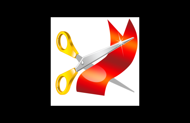 Advertisement - Ribbon Cutting Scissors Png (618x400), Png Download