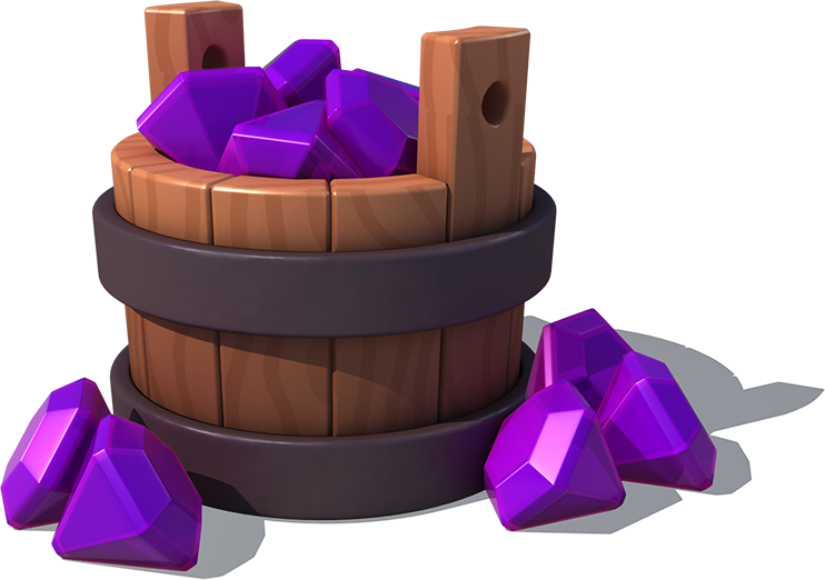 Bucket Of Gems - Portable Network Graphics (742x522), Png Download