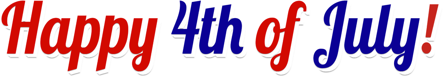 Happy 4th Of July - Happy Birthday Amelia (1600x404), Png Download