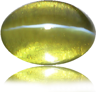 Cat's Eye Chrysoberyl / Fibrolite - Cat's Eye Gemstone Png (400x332), Png Download
