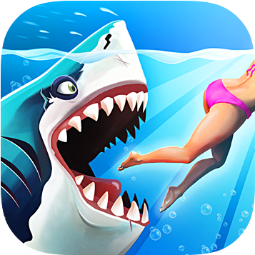 Hungry Shark World - Hungry Shark World Icon (632x356), Png Download