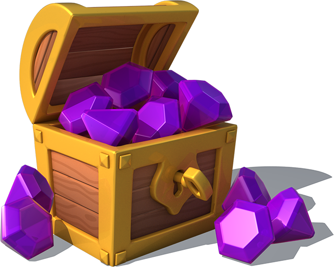 Chest Of Gems - Portable Network Graphics (667x532), Png Download