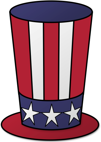 Fourth Of July Happy 4th Of July Snoopy Clip Art Free - 4th Of July Clipart Hat (349x480), Png Download