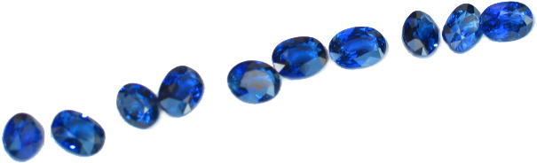 Sapphire Gems Png - Sapphires Png (640x262), Png Download