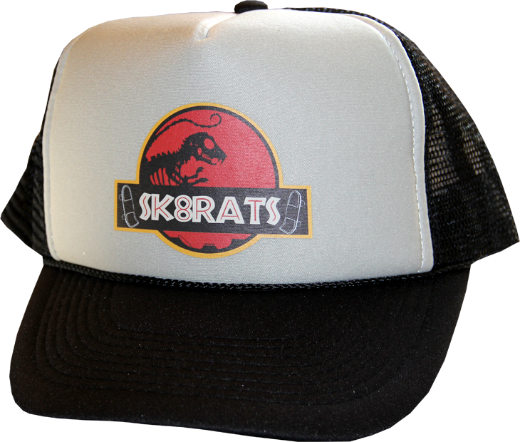 Sk8rats Jurassic Park Trucker Hat - Jurassic Park Hat Png (730x620), Png Download