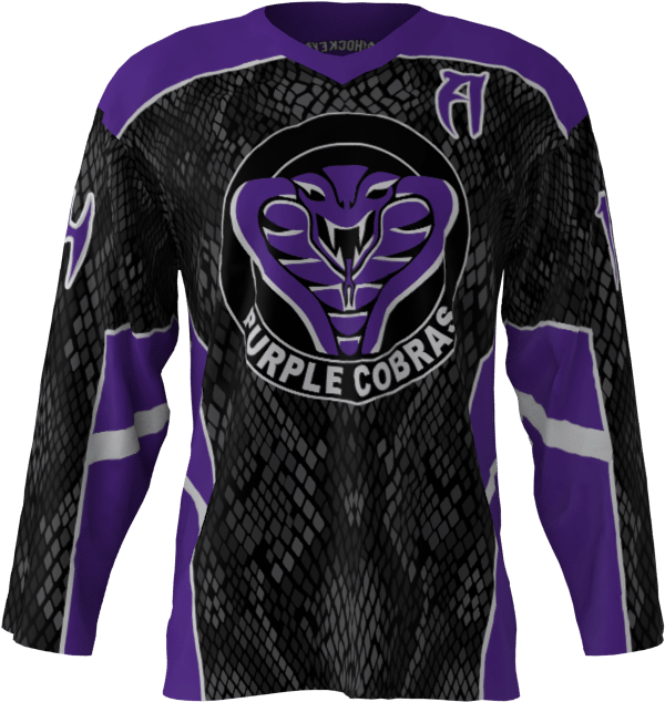 Purple Cobras Custom Dye Sublimated Roller Hockey Jersey - Jersey (1024x1024), Png Download