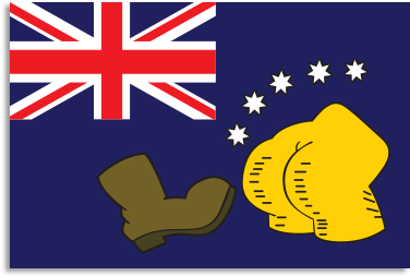 Australia Flag With Name (400x400), Png Download