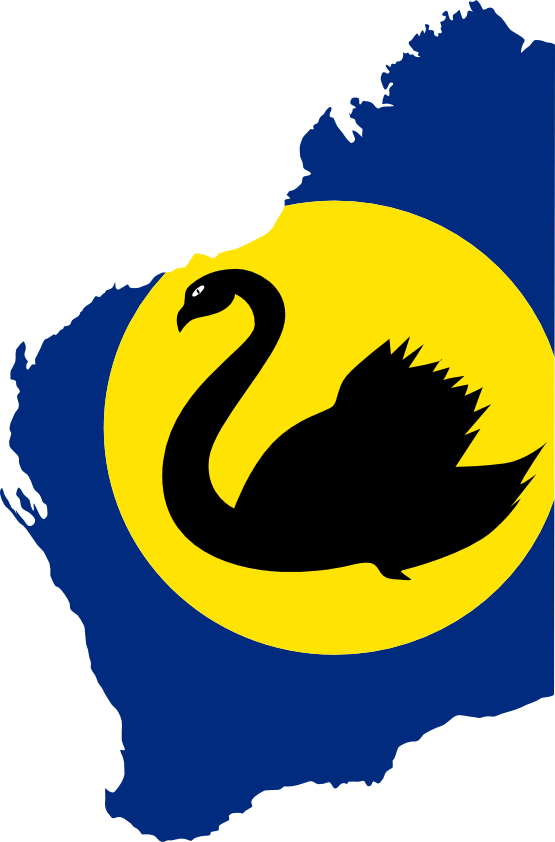 Australian Flag Clipart - Go To Western Australia (555x842), Png Download
