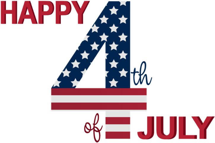 Happy 4th Of July - Independencia Estados Unidos Png (800x543), Png Download