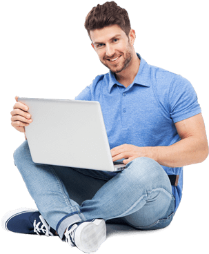 Man On Laptop Png Full Size Png Download Seekpng